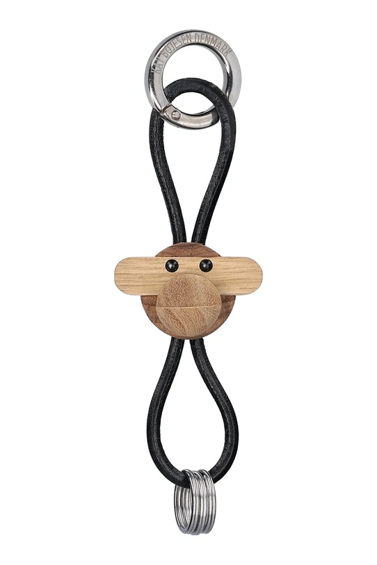 Přívěsek na klíče Kay Bojesen Monkey Silver 5 cm černá 39806