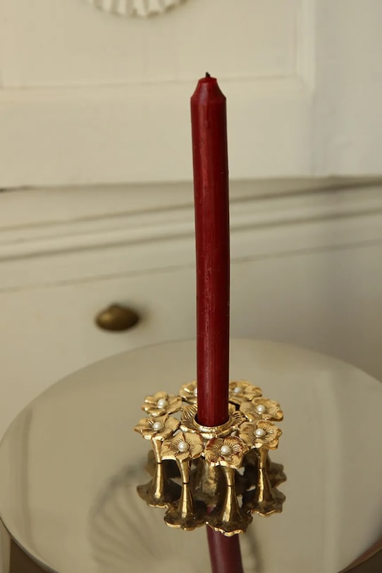 Вітальня та спальня Декоративний свічник Doing Goods Zoey Flower 11 x 11 x 2,5 cm 1.20.30.048.923.3 жовтий