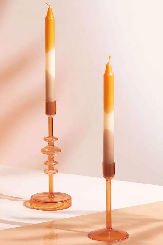 Salon i sypialnia Villeroy & Boch świecznik dekoracyjny Like Home 9 x 9 x 27 cm 1953035422 pomarańczowy