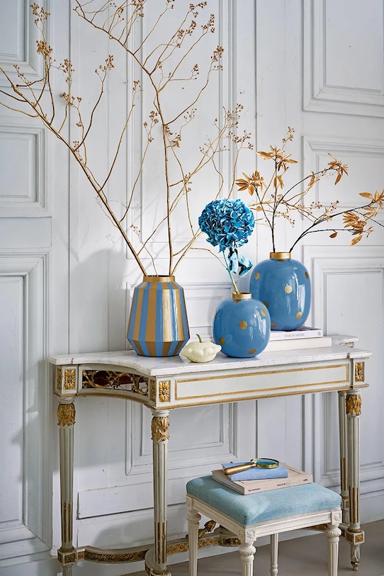 Pip Studio wazon dekoracyjny Stripes Light Blue 24 x 29 cm 51102108 multicolor AA00