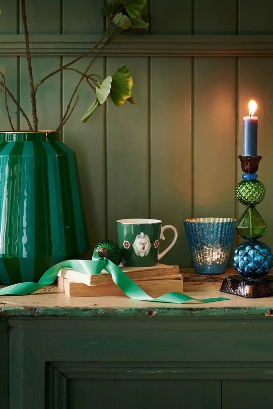 Pip Studio świecznik dekoracyjny Glass Blue 7 x 7 cm 4-pack 51114001