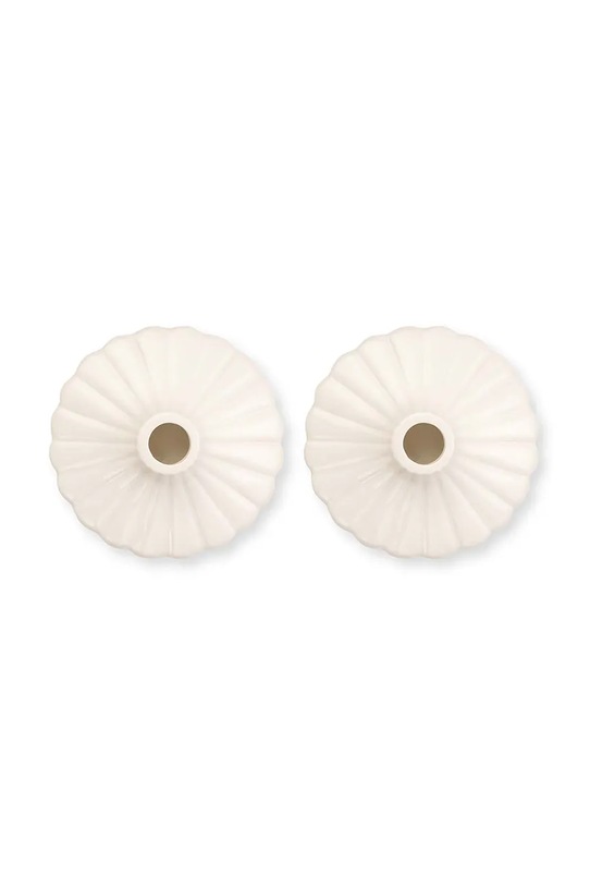 vtwonen świecznik dekoracyjny 8 x 2,5 cm 2-pack 52092321 biały AA00
