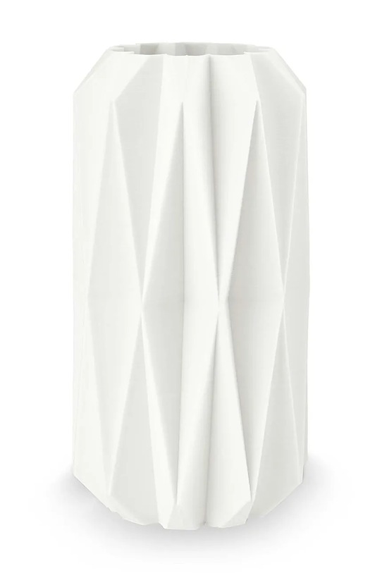 Διακοσμητικό βάζο vtwonen 3D Print Diamond 15 x 29,5 cm λευκό 52102364