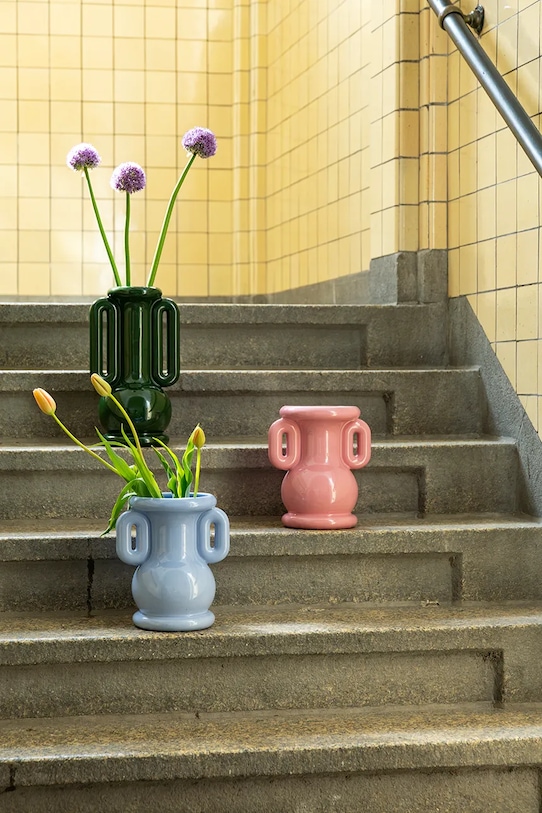 &k amsterdam wazon dekoracyjny amfora 23 x 18 x 26,5 cm 3551.02 niebieski AA00