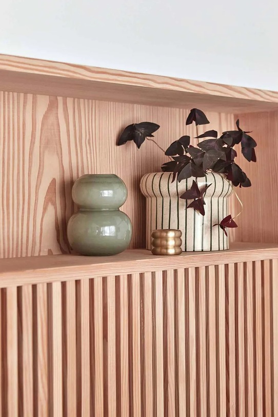 Obývacia izba a spálňa Dekoračný svietnik OYOY Savi 4 x 4 x 4 cm L300425 zelená