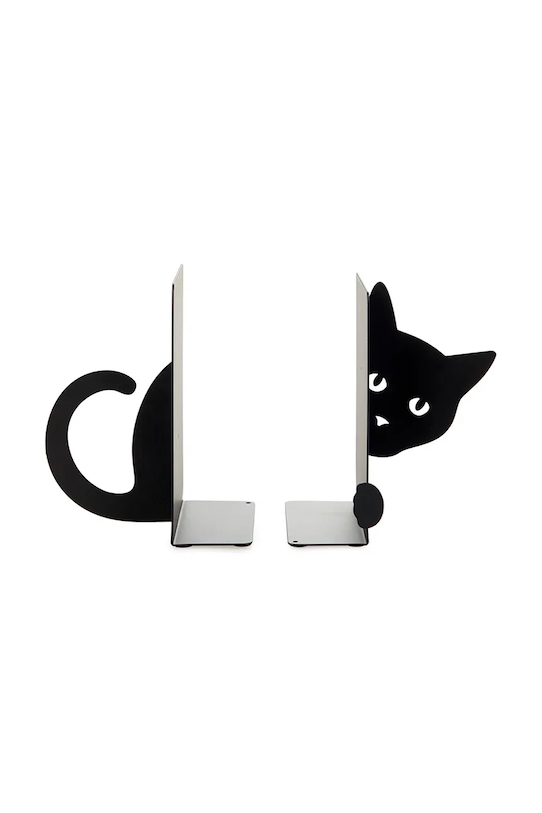 Balvi podpórki do książek Hidden Cat 16 x 10 x 13,5 cm 2-pack czarny 27563.