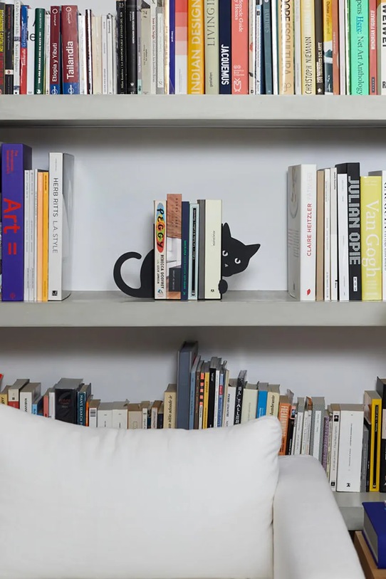 Balvi podpórki do książek Hidden Cat 16 x 10 x 13,5 cm 2-pack czarny 27563.