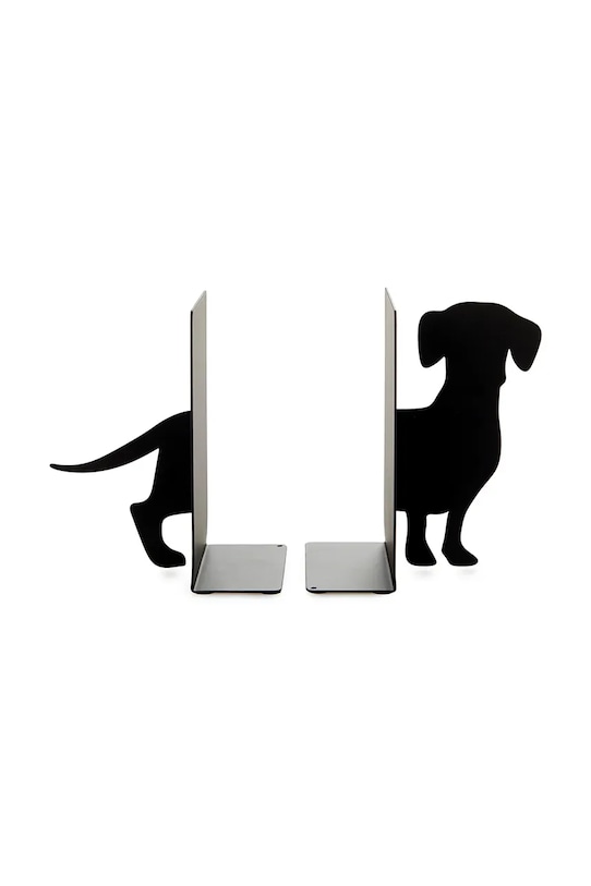 Balvi podpórki do książek Teckel 16 x 10 x 13,5 cm 2-pack czarny 27564