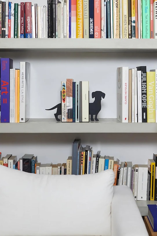 Balvi podpórki do książek Teckel 16 x 10 x 13,5 cm 2-pack czarny 27564