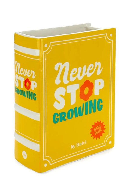 Dekoratívna váza Balvi Book 20 x 15 x 6,5 cm 28133 žltá AA00