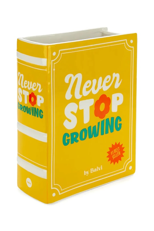 Dekoratívna váza Balvi Book 20 x 15 x 6,5 cm 28133 žltá AA00