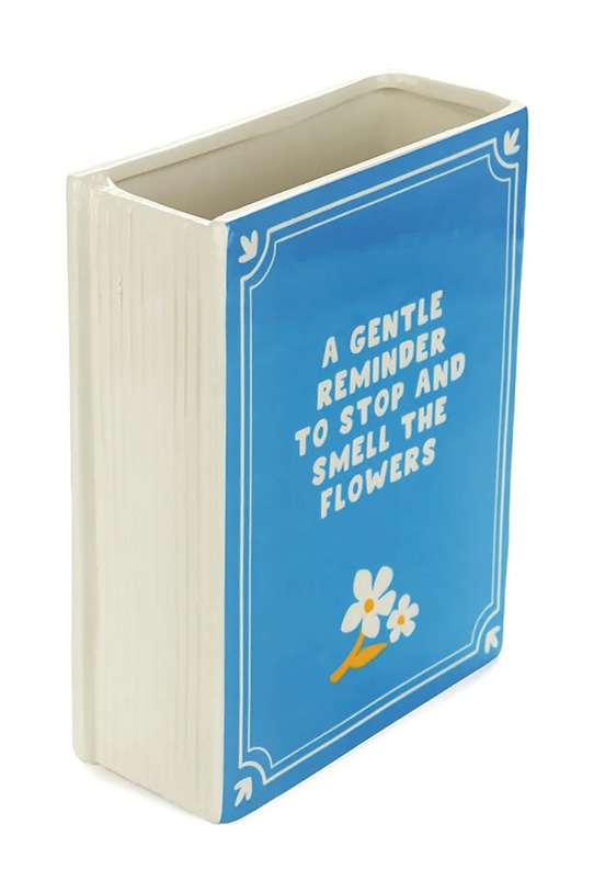 Salon i sypialnia Balvi wazon dekoracyjny Book 20 x 15 x 6,5 cm 28134 niebieski