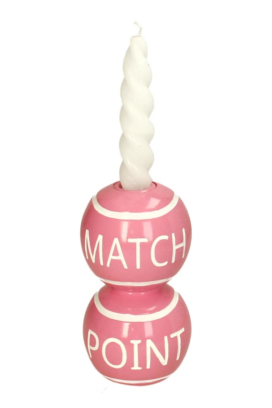 home & lifestyle świecznik dekoracyjny 15 x 8 x 8 cm różowy KAL.6669
