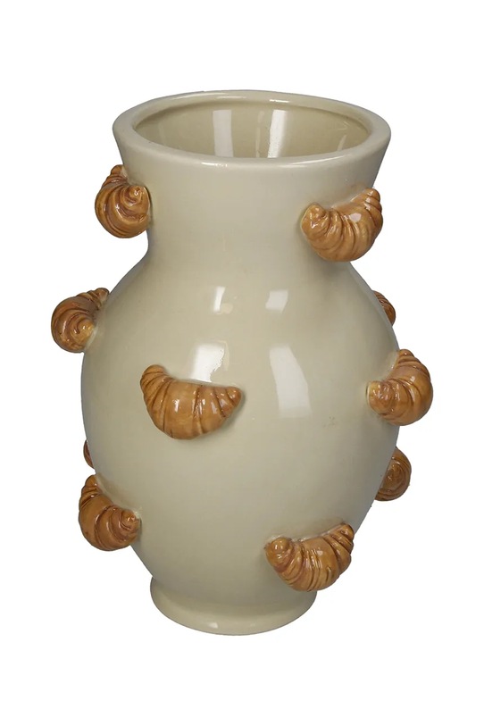 home & lifestyle wazon dekoracyjny 21,8 x 15,5 x 16 cm beżowy KAL.6835