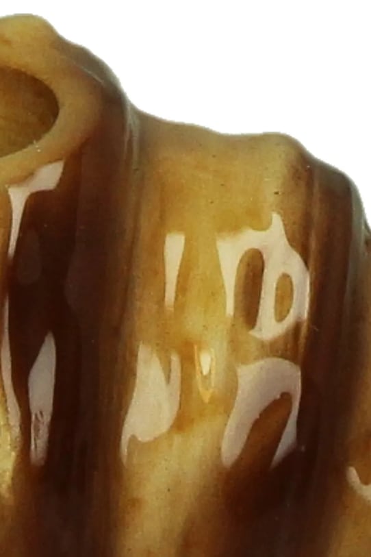 Salon i sypialnia home & lifestyle świecznik dekoracyjny 6,4 x 8,5 x 14,4 cm KAL.7185 brązowy