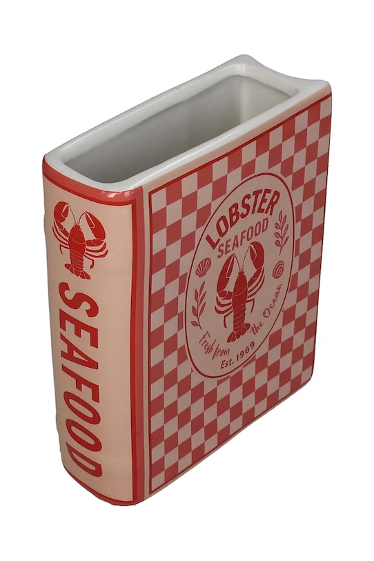 Dekoratívna váza home & lifestyle Lobster 18 x 5,5 x 15 cm KAL.7749 ružová AA00