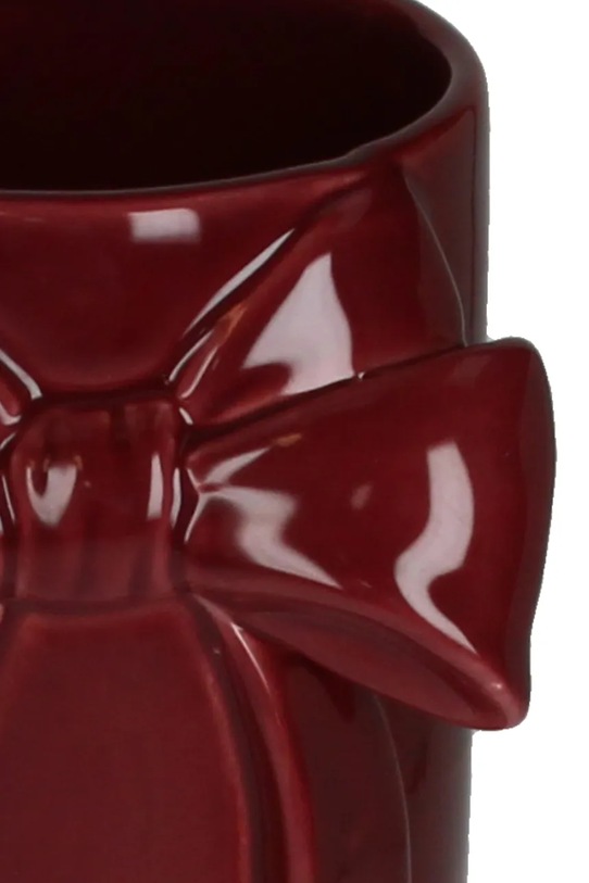 Dekoratívna váza home & lifestyle Bow 25,3 x 10,8 x 12 cm KAL.8364 burgundské AA00