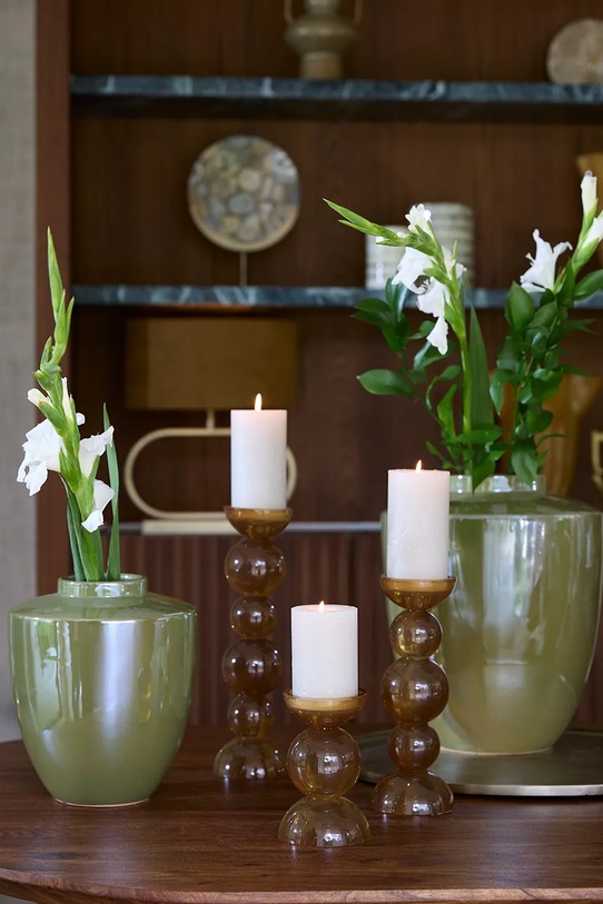 Living și dormitor Light & Living sfesnic decorativ 9,5 x 34 cm 6074083 portocaliu