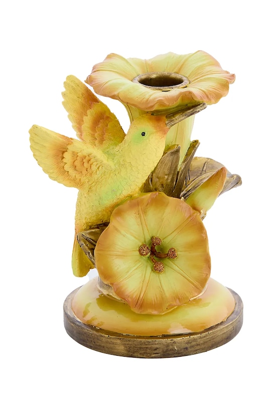 Light & Living świecznik dekoracyjny 10 x 10 x 14 cm żółty 6075760