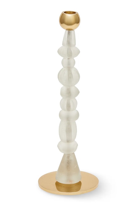 Pols Potten świecznik dekoracyjny Beads S/12 x 34 cm 390.225.200 beżowy AA00