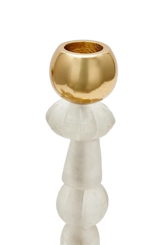 Salon i sypialnia Pols Potten świecznik dekoracyjny Beads S/12 x 34 cm 390.225.200 beżowy