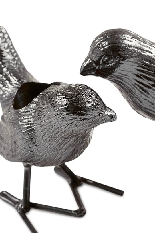 Pols Potten zestaw świeczników flock of birds 12,5 x 5 x 7 cm 2-pack szary 390.225.191