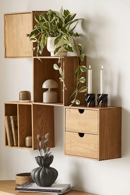 House Nordic zestaw świeczników 6 x 7,5 cm 2-pack 4561202 brązowy