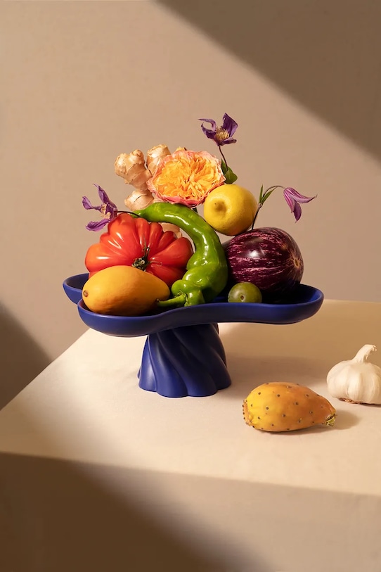 Salon i sypialnia Octaevo taca dekoracyjna Templo 27 x 24,7 x 11.5 cm OCFSB.24 granatowy