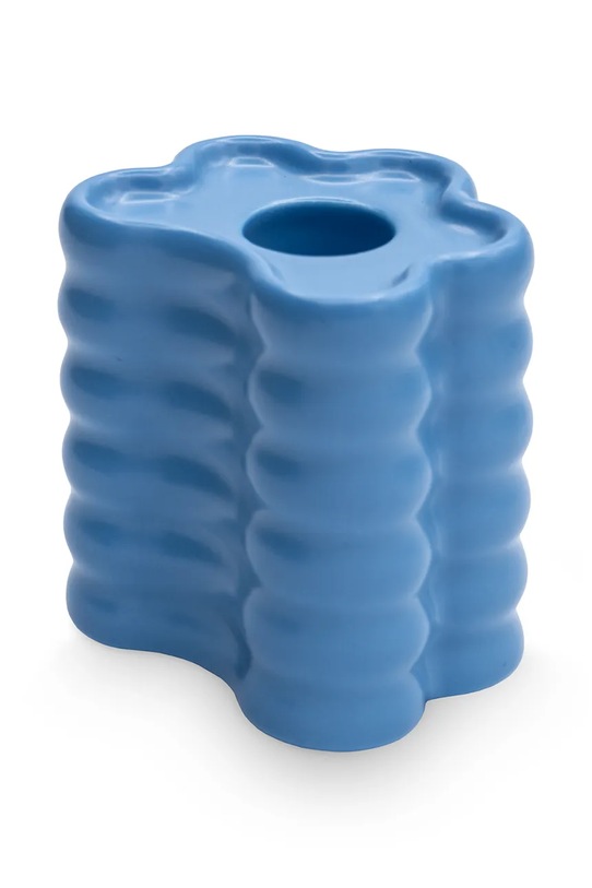 Salon i sypialnia Octaevo świecznik dekoracyjny Flora 7,5 x 8,5 x 6,5 cm OCHFBL.22 niebieski