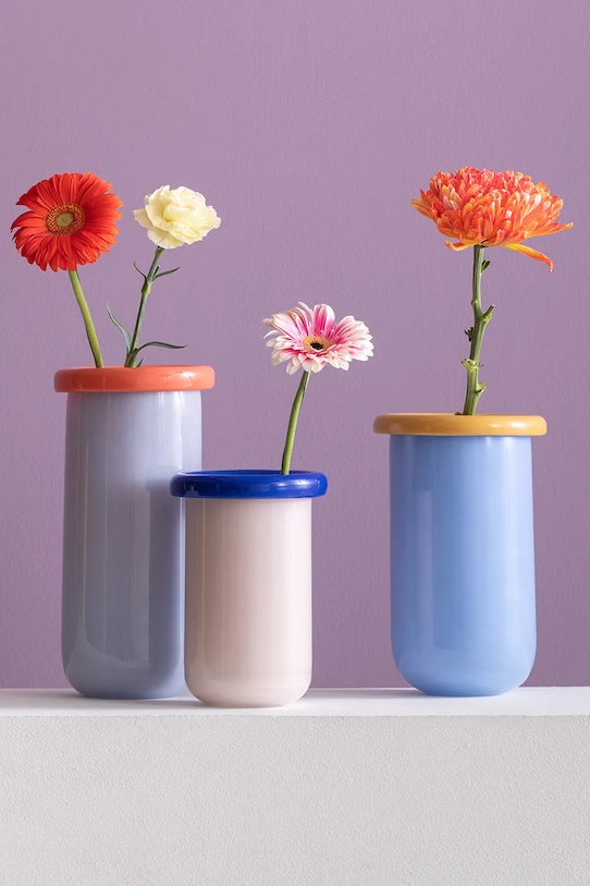 Living și dormitor Present Time vază decorativă Plegado XS PT4330LP roz