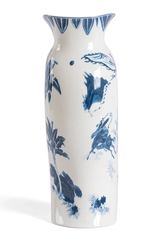 Salon i sypialnia Seletti wazon dekoracyjny Classics On Acid 15,5 x 13,5 cm 11291 niebieski