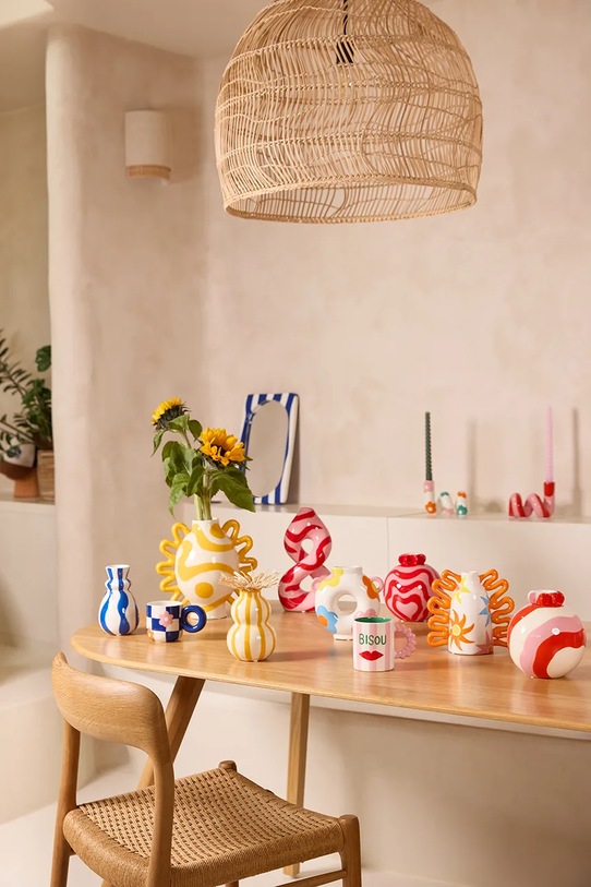 Salon i sypialnia Qué Rico wazon dekoracyjny Carolina 14,5 cm 148.01386 multicolor