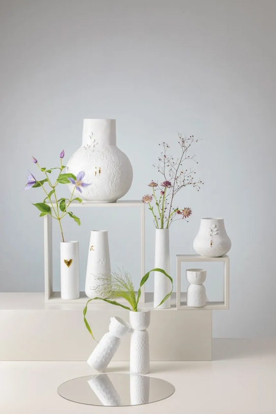 Dekorativna vaza Raeder Meadow 11 x 11 cm C17416 bela AA00
