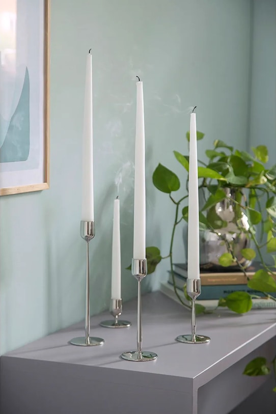 Gense świecznik dekoracyjny Dorotea 7 x 23 cm szary 30088