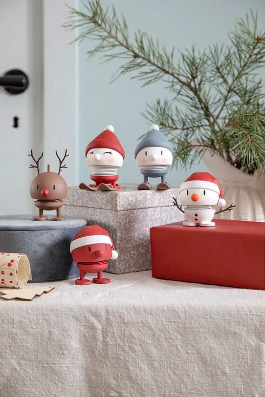 Hoptimist figurka dekoracyjna Soft Skiing Bumble 6,1 x 7,2 cm 29568 multicolor