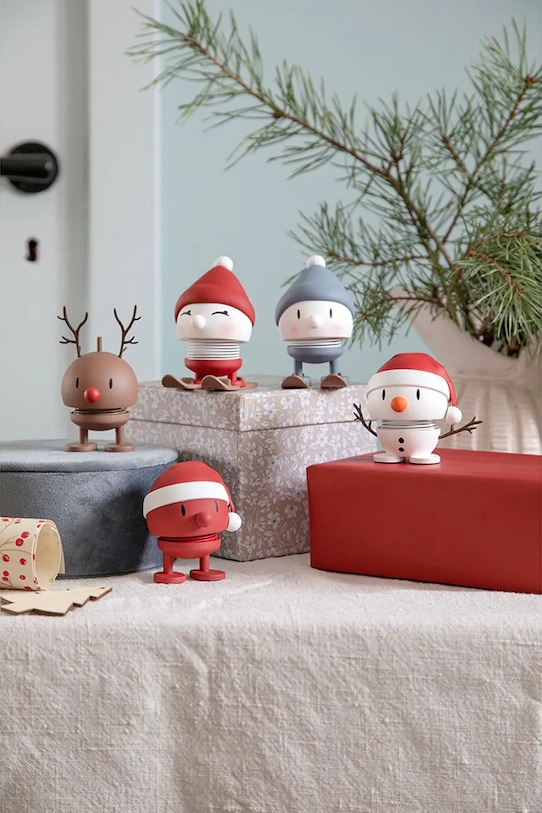 Hoptimist figurka dekoracyjna Soft Skiing Bumble 6,1 x 7,2 cm 29568 multicolor