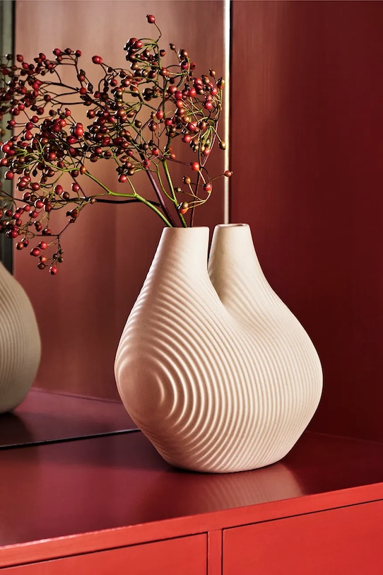 Obývací pokoj a ložnice Dekorativní váza HAY Chamber 22 x 14 x 20 cm AB553.A903 béžová