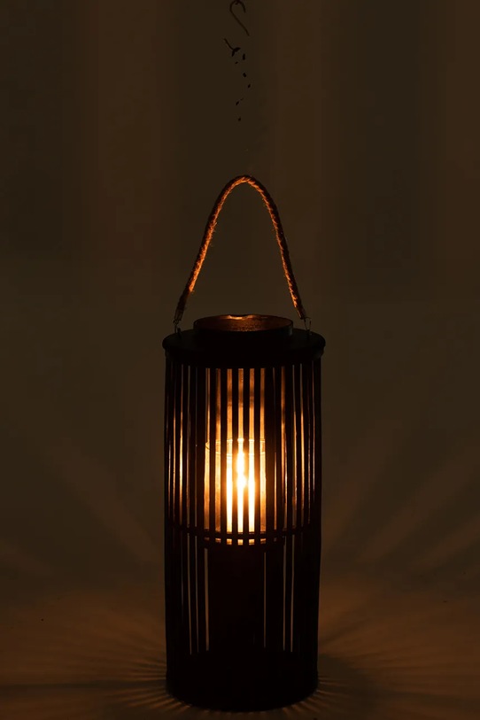 Salon i sypialnia J-Line latarenka 14 x 26 x 60 cm 11047 czarny