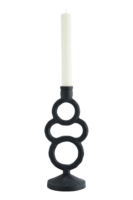 Madam Stoltz świecznik dekoracyjny 26 cm DH.8091 czarny AA00