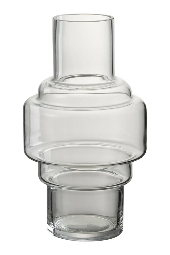 J-Line wazon dekoracyjny 14 x 14 x 25,5 cm transparentny 28870