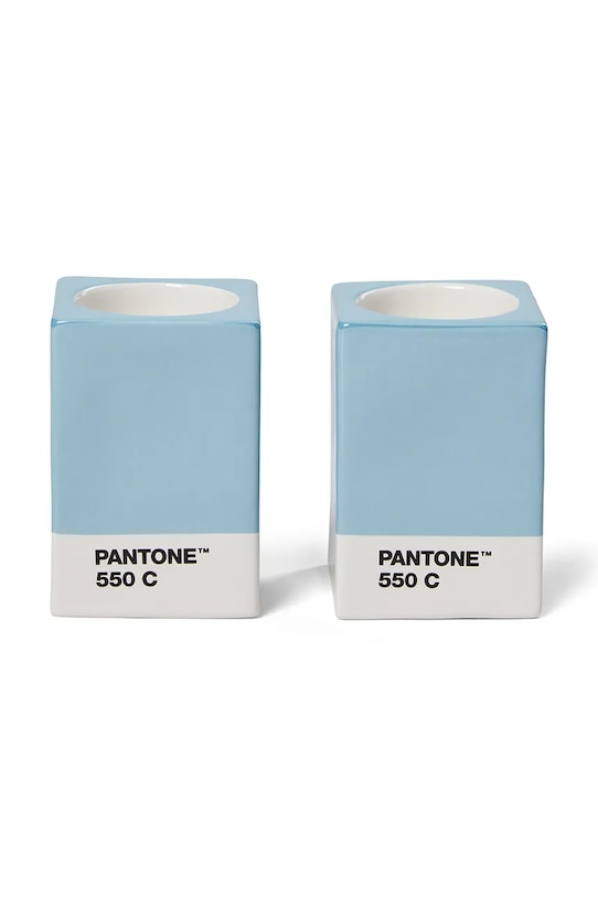 Pantone świecznik dekoracyjny 7,8 x 5,5 cm 2-pack 101720550 niebieski AA00