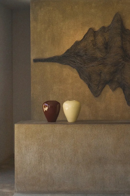 La Mania wazon dekoracyjny Isola 39 cm 5905549448144 bordowy