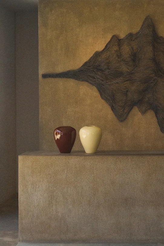 La Mania wazon dekoracyjny Isola 39 cm 5905549448144 bordowy