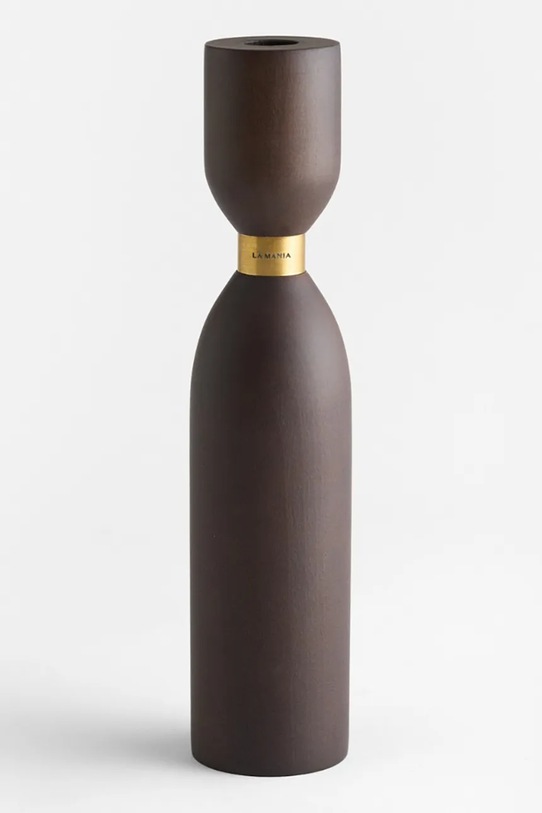 La Mania świecznik dekoracyjny Male II 28 cm brązowy 5902037040736