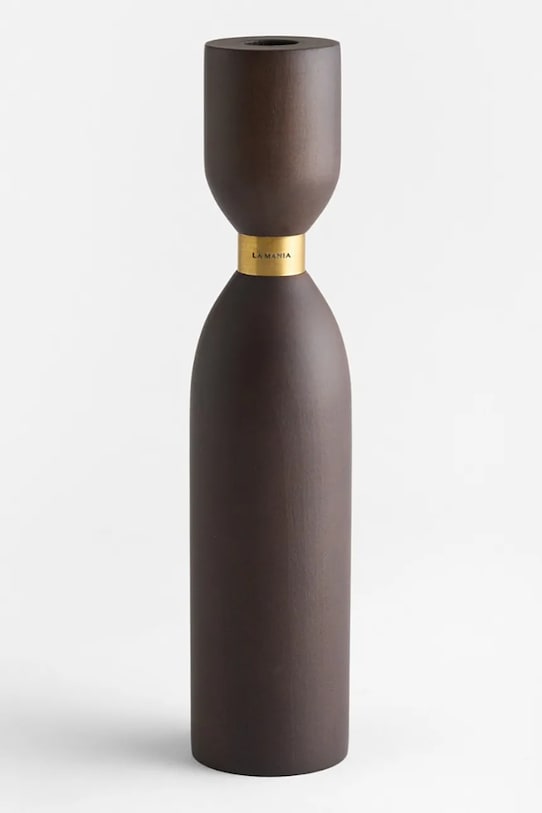 La Mania świecznik dekoracyjny Male II 28 cm brązowy 5902037040736