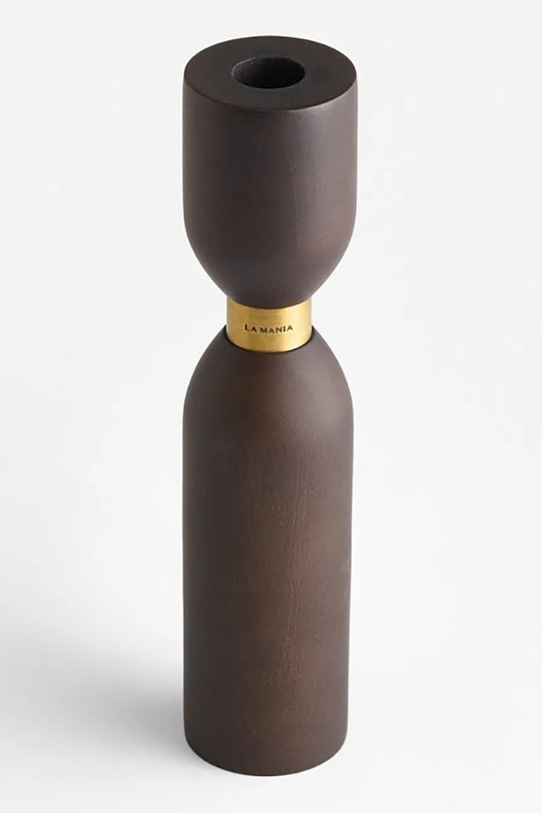 La Mania świecznik dekoracyjny Male II 23 cm brązowy 5902037040729