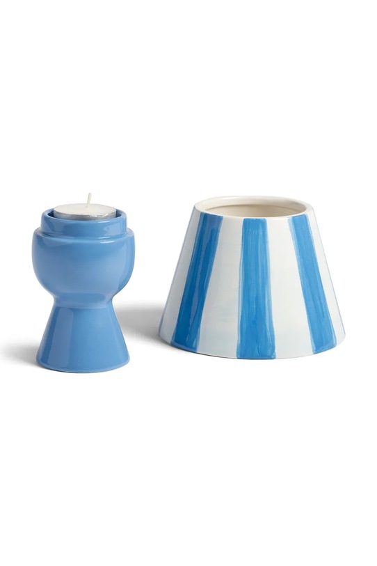 &k amsterdam świecznik dekoracyjny cantine blue 16 cm 1315.02. niebieski AA00