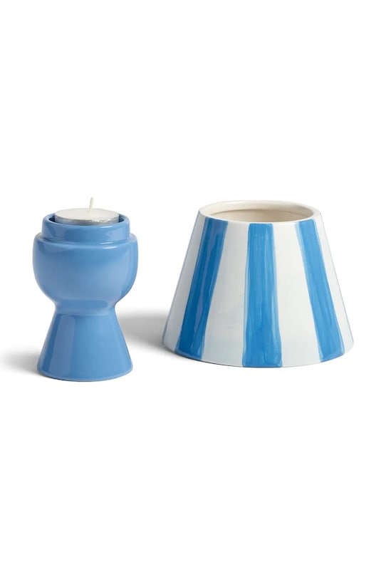 &k amsterdam świecznik dekoracyjny cantine blue 16 cm 1315.02. niebieski AA00