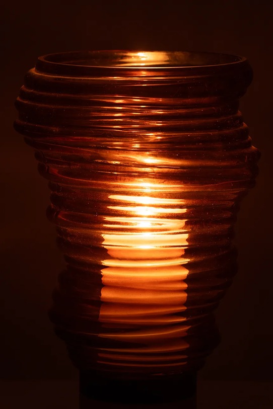 Salon i sypialnia J-Line wazon dekoracyjny Tornado 27,5 cm 48700 brązowy