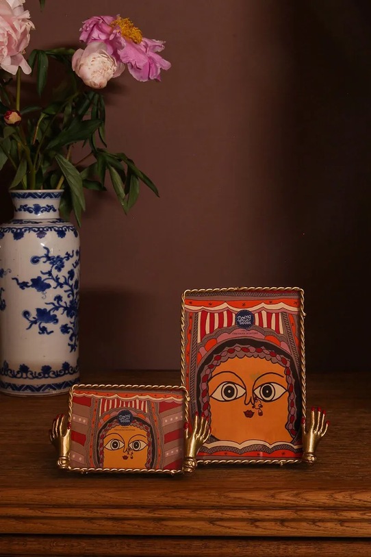 Doing Goods ramka na zdjęcie Jana 14 x 15,5 x 3,5 cm żółty 1.20.12.009.921.5